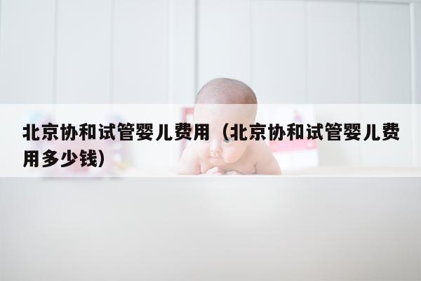 北京协和试管婴儿费用（北京协和试管婴儿费用多少钱）