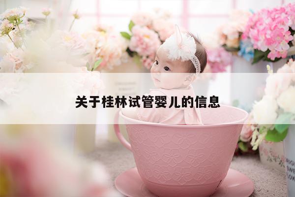 关于桂林试管婴儿的信息