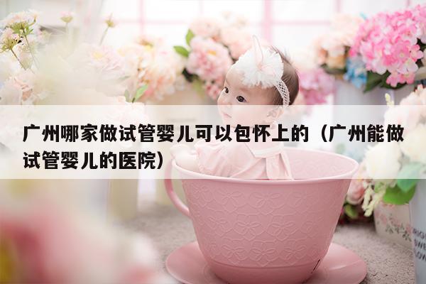 广州哪家做试管婴儿可以包怀上的（广州能做试管婴儿的医院）