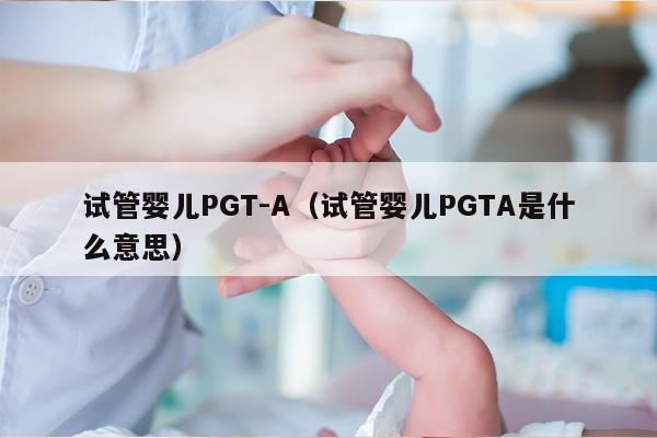 试管婴儿PGT-A（试管婴儿PGTA是什么意思）